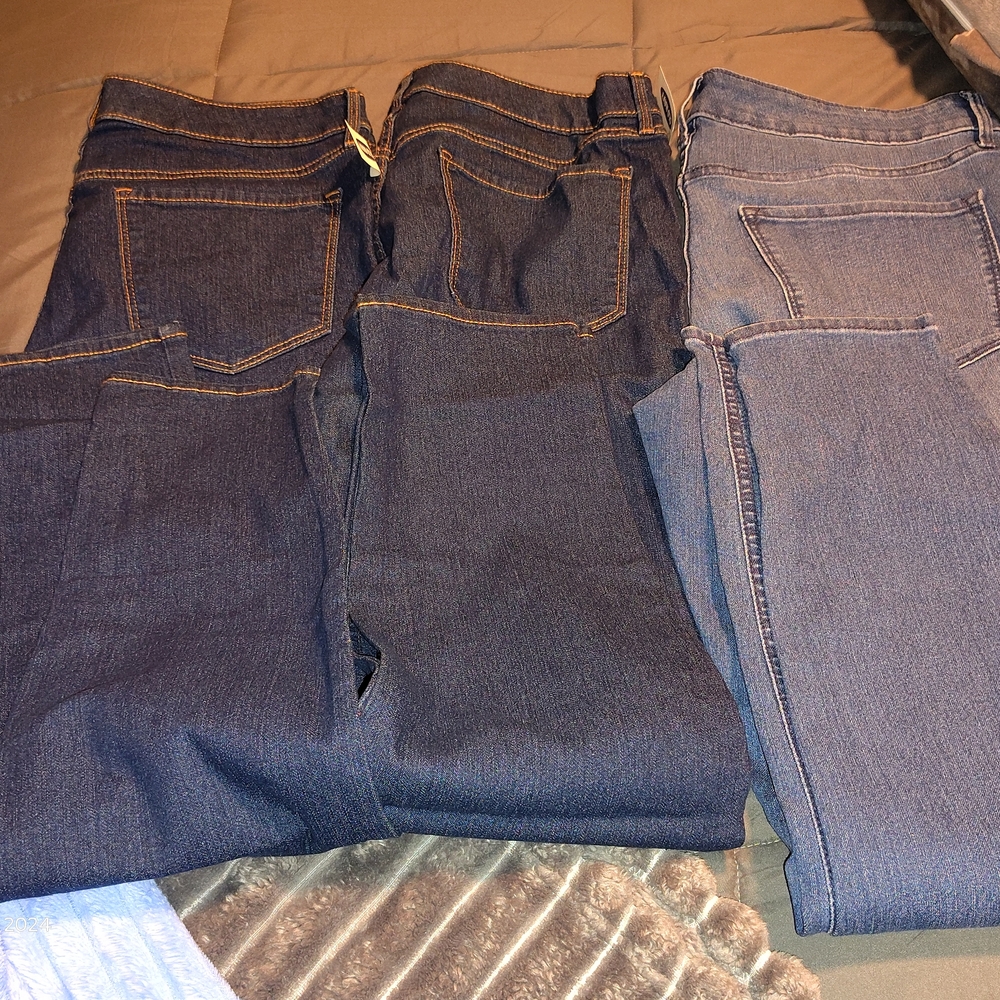 Old Navy Super Skinny Women's Blue Jeans 3 Pair Lot